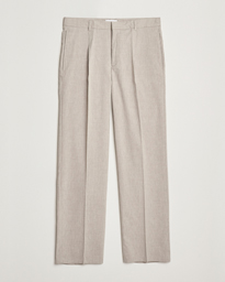  Reece Pleated Slub Suit Pants Light Sand
