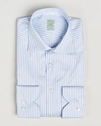  1899 Slim Striped Cotton Twill Shirt Blue/White