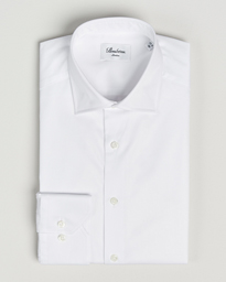  Slimline Cotton Twill Cut Away Shirt White