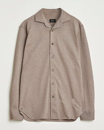  Cotton Piquet Shirt Beige