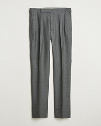  Worsted Flannel Trousers Light Grey