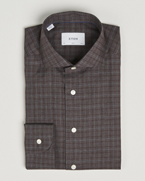  Slim Fit Checked Wrinkle Free Flannel Shirt Red