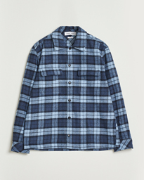  Castor Checked Overshirt Stellar Blue