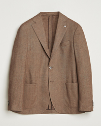  Jack Herringbone Cotton Blazer Brown