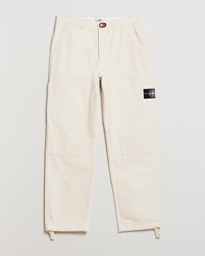  RAW Washed Cotton Gabardine Trousers Ivory