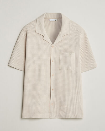 J.Lindeberg Theron Waffle Resort Shirt Moonbeam