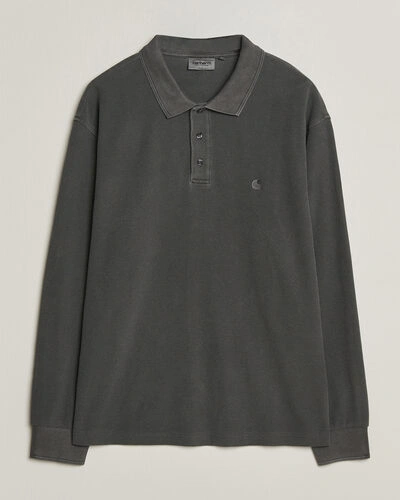 Carhartt WIP Long Sleeve Waffle Rugby Shirt Black