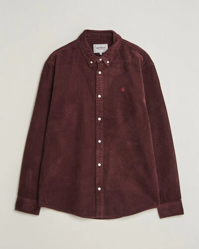 Carhartt WIP Madison Cord Shirt Amarone