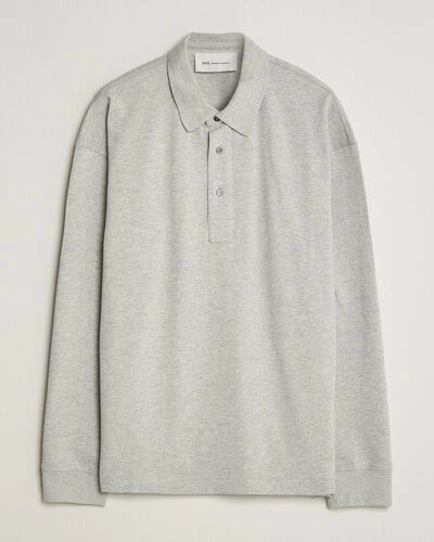 AMI Heritage Logo Rugger Light Grey Melange