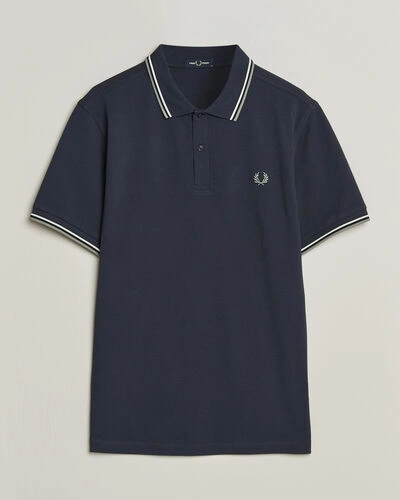 Fred Perry Twin Tipped Polo Shirt Dark Airforce