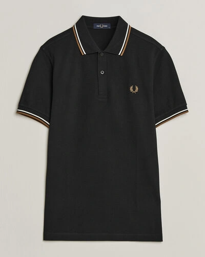Fred Perry Twin Tipped Polo Shirt Black