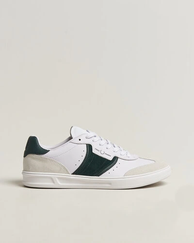 Fred Perry B4 Leather/Suede Sneaker White
