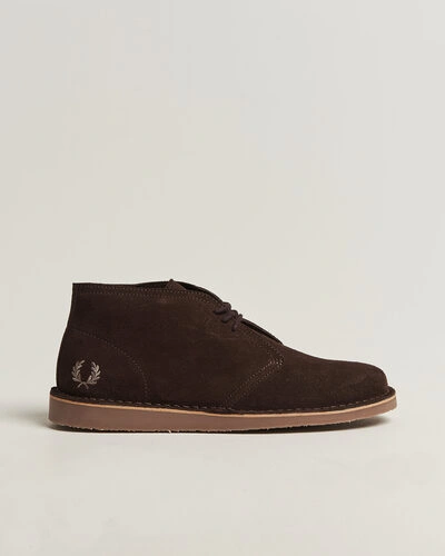 Fred Perry Hawley Suede Chukka Boot Rich Brown