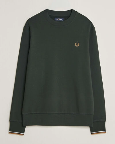 Fred Perry Crew Neck Sweatshirt Night Green
