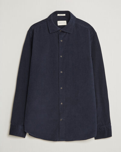 Gant Regular Fit Baby Cord Shirt Evening Blue