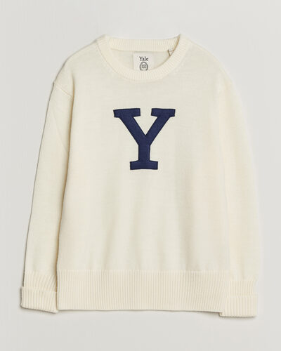 Gant YALE Merino Crew Neck Cream