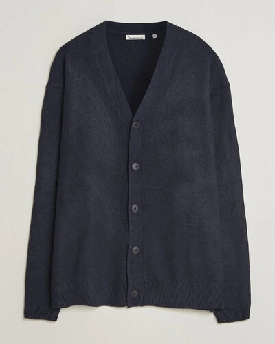 KnowledgeCotton Apparel Knitted Cardigan Night Sky