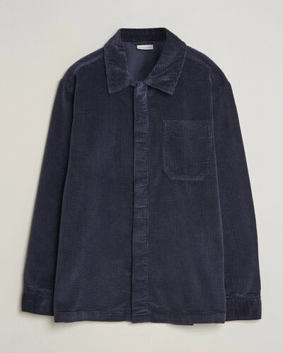 KnowledgeCotton Apparel Cotton Corduroy Overshirt Night Sky