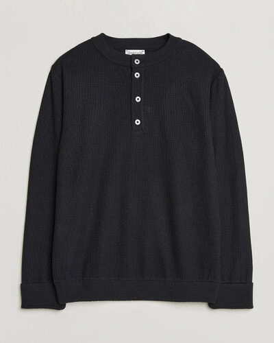 S.N.S. Herning Stamina Rib Henley Navy Blue