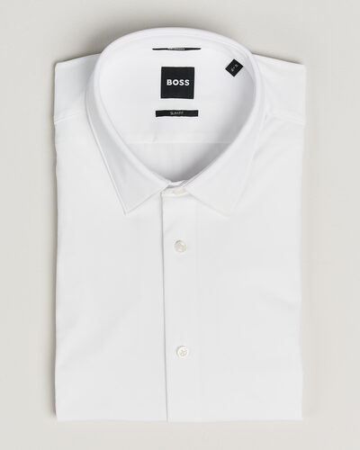 BOSS BLACK Hank 4-Way Stretch Shirt White