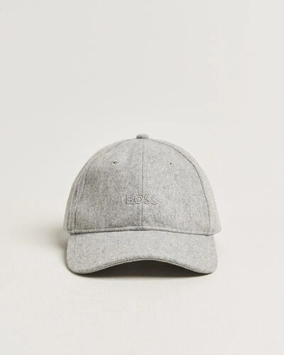 BOSS ORANGE Derrel Wool Cap Open Grey