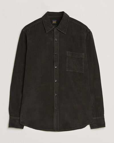 BOSS ORANGE Relegant Corduroy Shirt Black