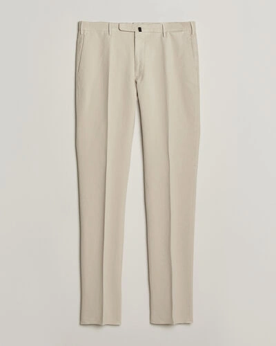 Incotex Slim Fit Soft Cotton Stretch Chinos Off White