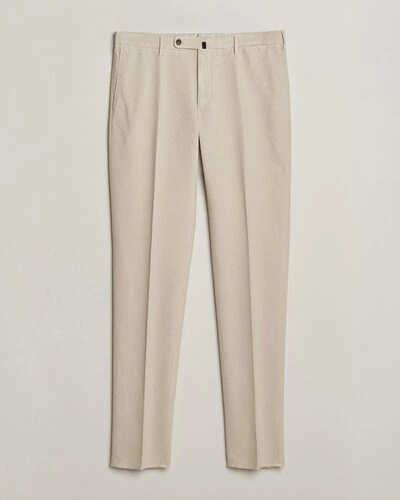 Incotex Regular Fit Soft Cotton Stretch Chinos Off White