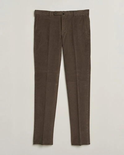 Incotex Regular Fit Baby Corduroy Trousers Taupe