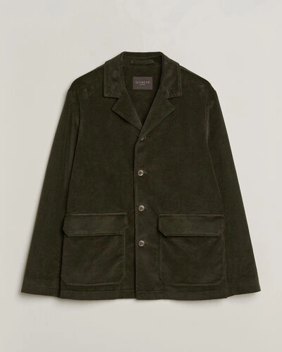 Incotex Corduroy Sports Jacket Forest Green