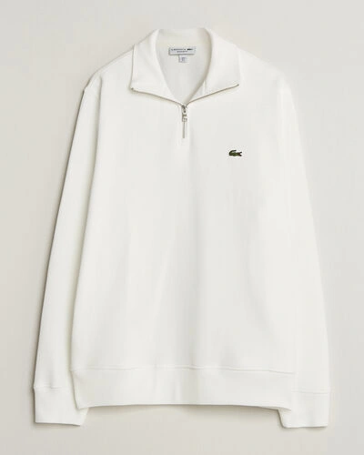 Lacoste Rib Interlock Half Zip Flour