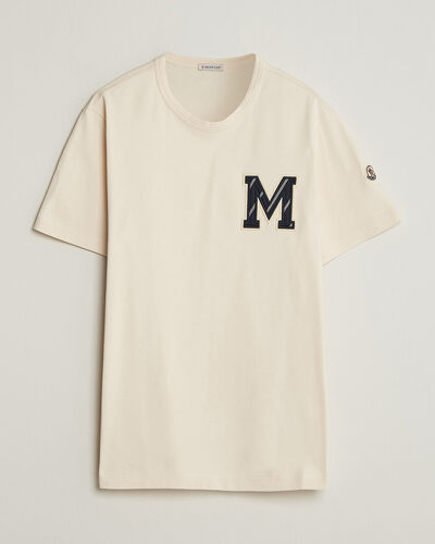 Moncler Varsity Logo T-Shirt Off White