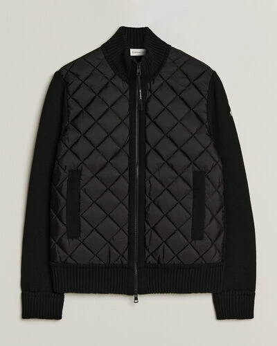 Moncler Quilted Hybrid Jacket Black
