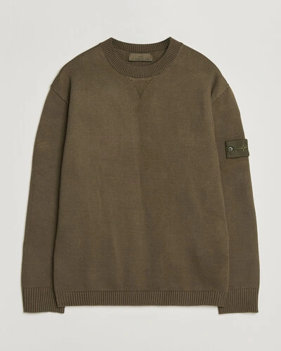 Stone Island Ghost Plush Stitch Winter Cotton Sweat Miltary Green