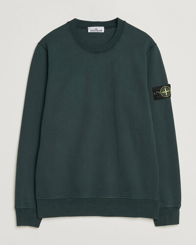 Stone Island Garment Dyed Fleece Sweatshirt Dark Green
