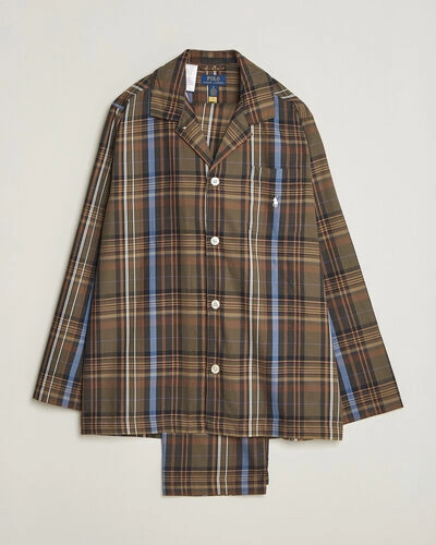 Polo Ralph Lauren Pyjamas Set Olive Brown Multi