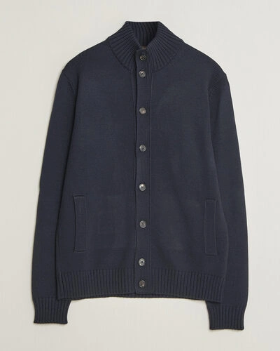 Zanone Virgin Merino Wool Chioto Navy