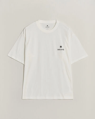 Snow Peak Soft Cotton Relaxed Logo T-Shirt Off White