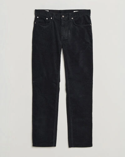 Gant Regular Fit Corduroy 5-Pocket Pants Black