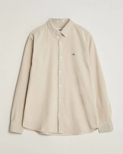 Gant Regular Fit Corduroy Shirt Clay Beige