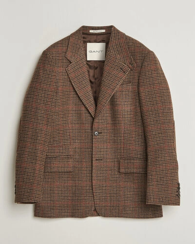 Gant British Tweed Blazer Shadow Brown