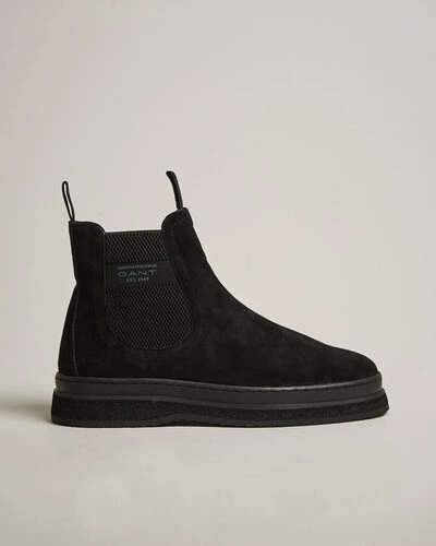 Gant Blistown Shearling Suede Chelsea Boot Black