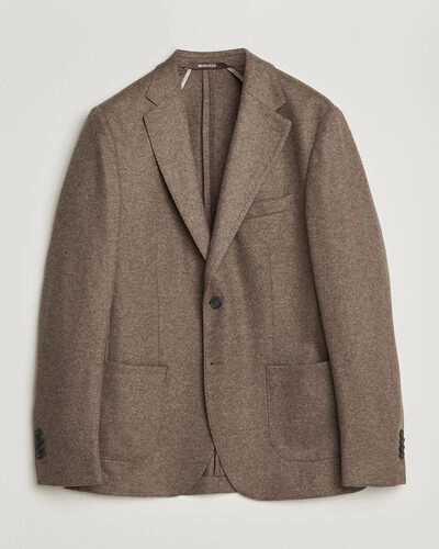 Morris Wool Jersey Blazer Brown