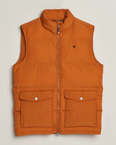 Morris Lennox Puffer Vest Orange