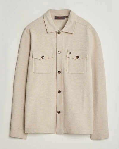 Morris Andrew Jersey Overshirt Khaki