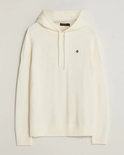 Morris Hertford Lambswool Hoodie Off White