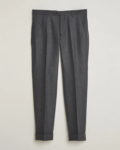 Morris Flannel Suit Trousers Grey