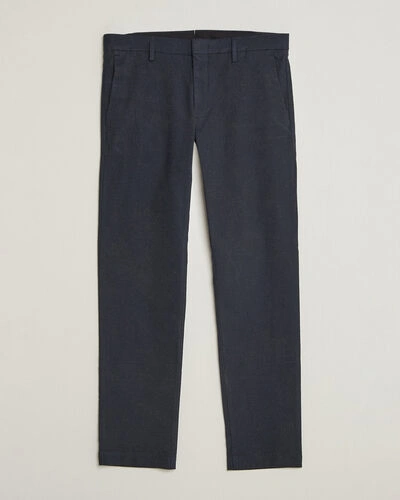 NN07 Theo Brushed Cotton Trousers Deep Navy