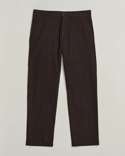 NN07 Aden Brushed Cotton Trousers Deep Truffle