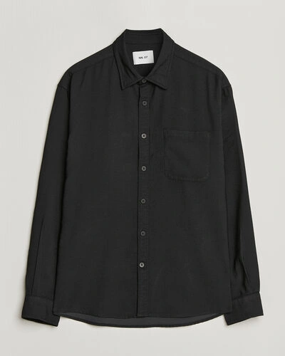 NN07 Deon Viscose Shirt Black